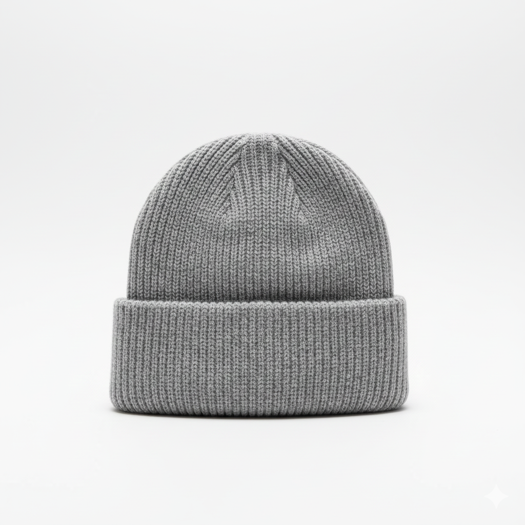 Grey Knit Beanie